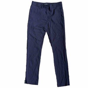 2/$18 SALE! Mario Serrani Pants‎ Italy Women's Straight Leg Dress Blue Diamond